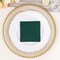 HUNTER GREEN 20 Square 10" x 10" Airlaid Paper Disposable Cocktail NAPKINS
